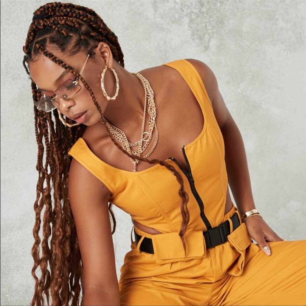 Kehlani x Missguided Zip Front Corset Crop Top